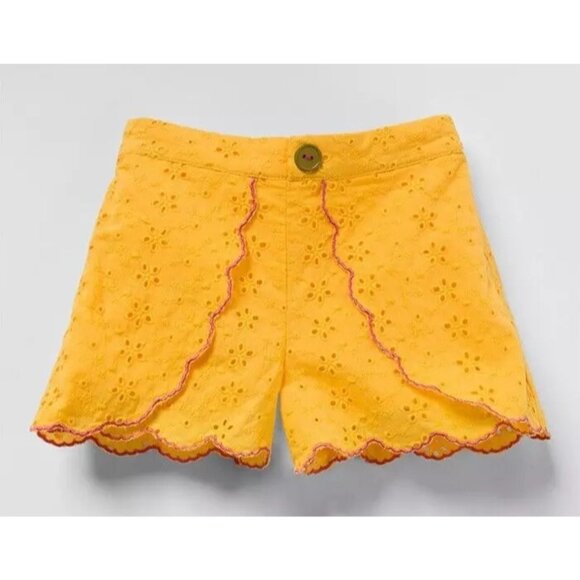 Matilda Jane Enchanted Garden Ramona Yellow Tulip Front Embroidered Shorts 10 NW - Picture 1 of 7